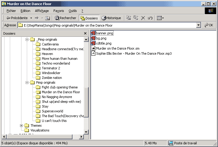 The song directory