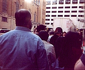 Rumpleteazer (Pamela Rainy) signing autographs. The guy in the blue shirt&nbsp; is my step dad, the black haired girl is me.