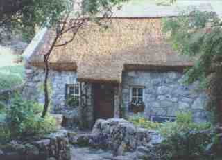 wide is the door of the little cottage - old irish proverb