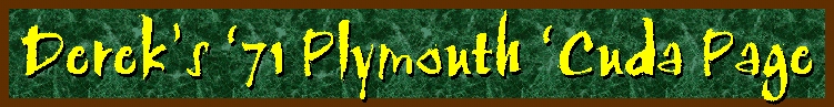 Dereks 71 Cuda Page