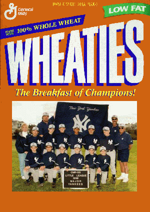 CMRLL 1998 - Yankees Wheaties Box