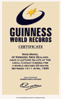 Guiness Book of records holder