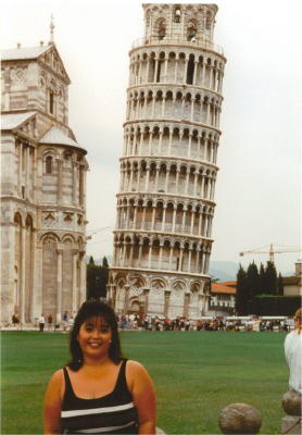 Defying gravity, the tower really does lean