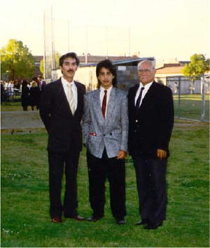 Three generations of Moreno men