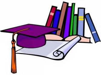 books and mortarboard hat