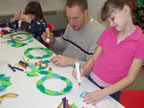 Making advent wreath craft
