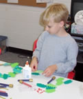 Making advent wreath craft