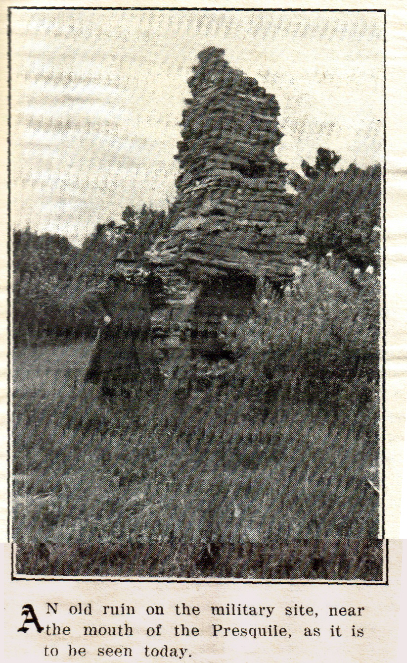 Site of Presqu'ile military garrison, New Brunswick (Canada)