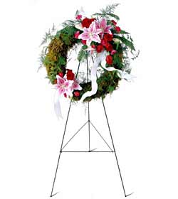 Lily and Rose Wreath