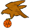 eagle with basketball
