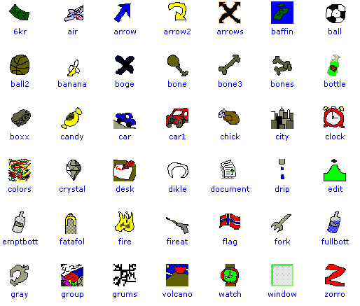 icons that don't fit in another group, volume 1