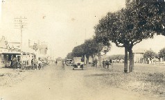 Dunlop Street, Mortlake's main street, in 1925. A number of buildings  in this picture still stand today.