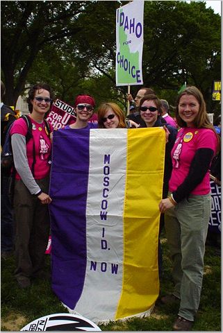 Moscow NOW at March for Women's Lives, 2004