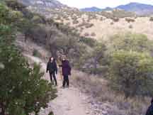 Hiking up Brown Canyon
