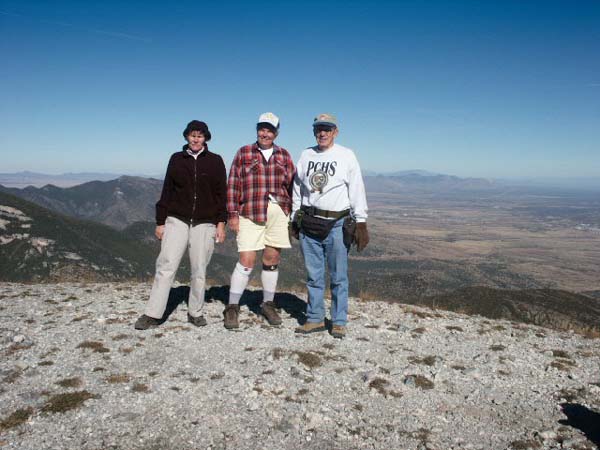 Hikers on the summit