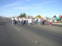 On the parade route