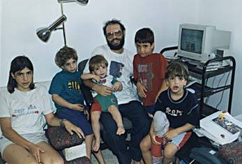all the kids near the computer