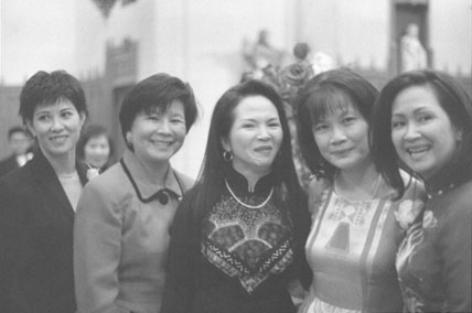 Aunt Linh, Aunt Tham, Aunt Chau,friend of Mom's, & Mom