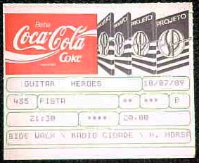 Guitar Heroes color ticket