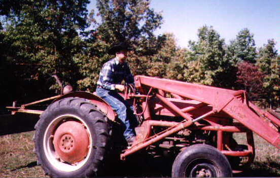 Ben at the 120 acres we own