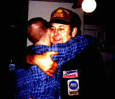 Dad welcoming me home