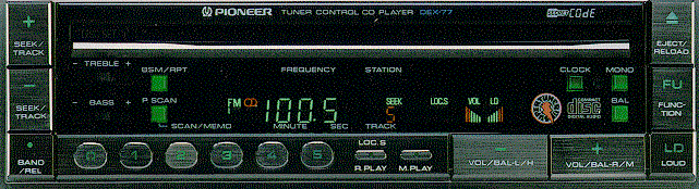 The DEX-77 Component Single CD Player