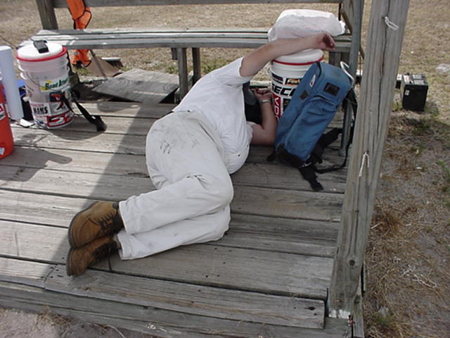 hard at work