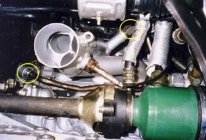 Rear header with EGR attached