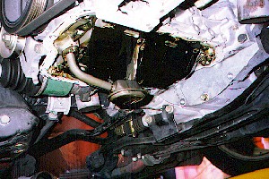 Oil pan off (windage tray)