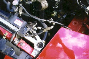 Radiator and overflow hoses