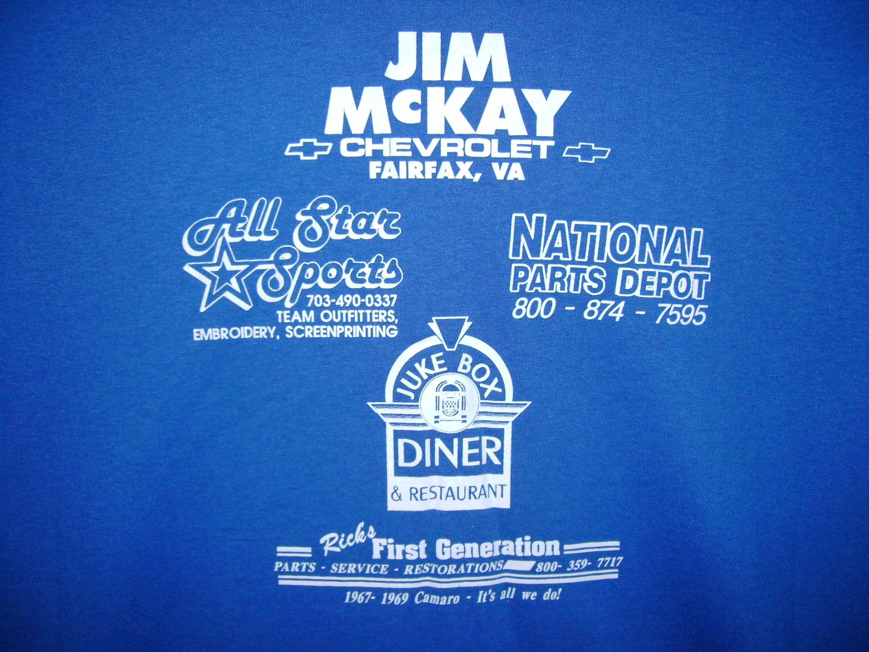 12<sup>th</sup> Show Shirt Back View