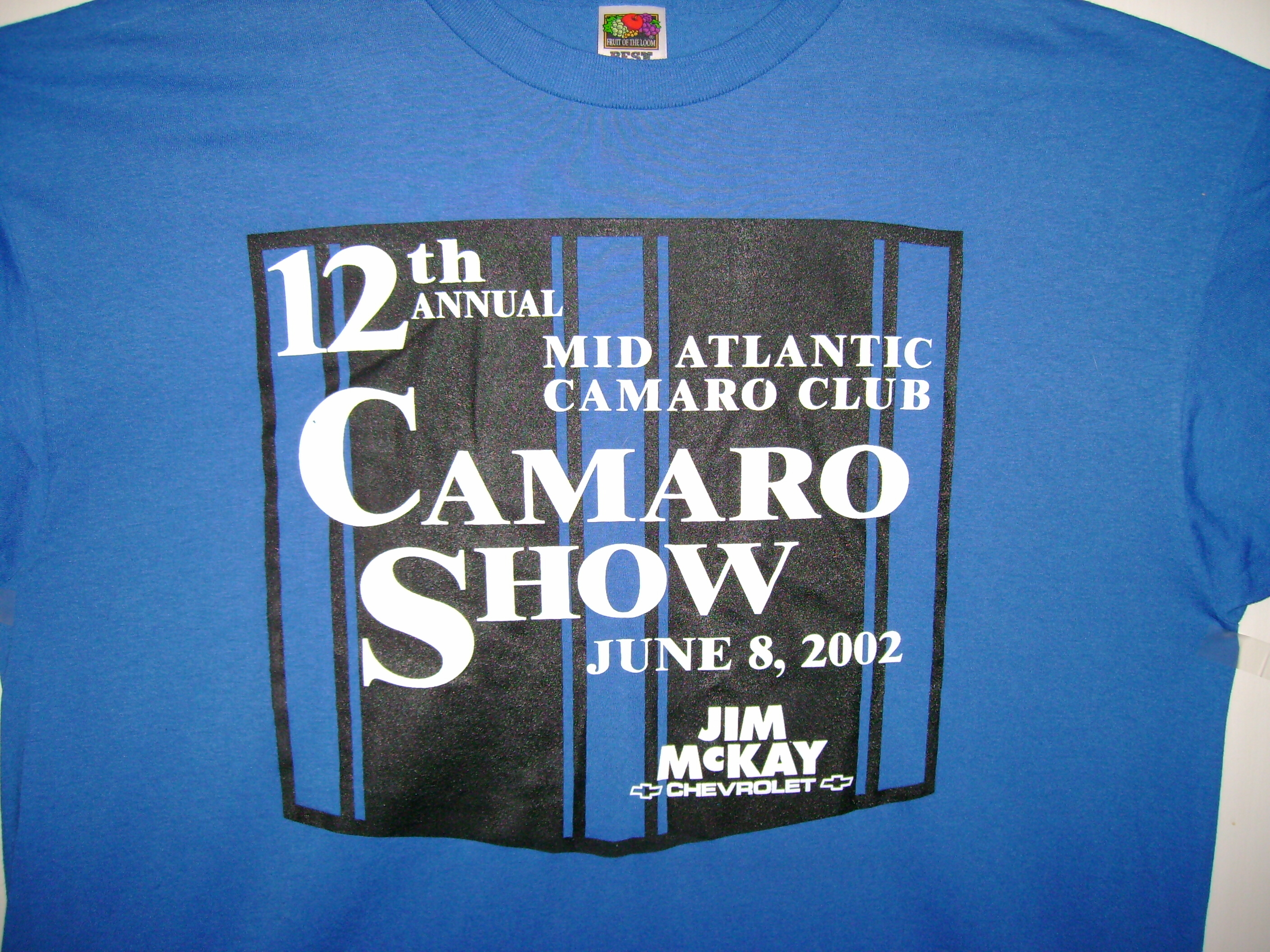 12<sup>th</sup> Show Shirt Front View