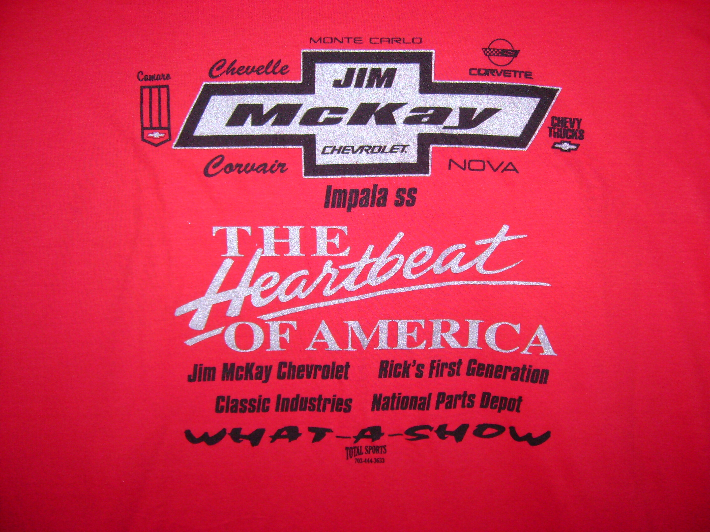 14<sup>th</sup> Show Shirt Back View
