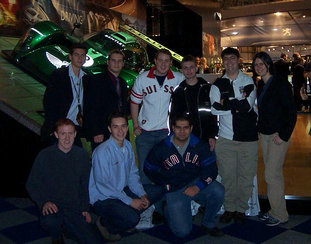 MOTORSOC members at the 2002 Motorshow. 
For more information please click here