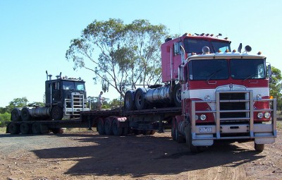 How to save on fuel, wonder where he left the trailers?