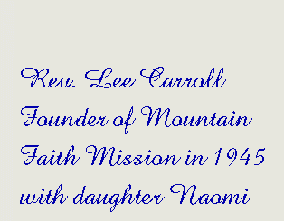 [Rev. Lee Carroll]