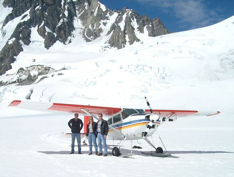 ...to the glaciers.&nbsp; New Zealand diversity and beauty at its best.&nbsp; (Franz Josef Glacier operations by Graeme O'Neill and Mount Cook Airlines)