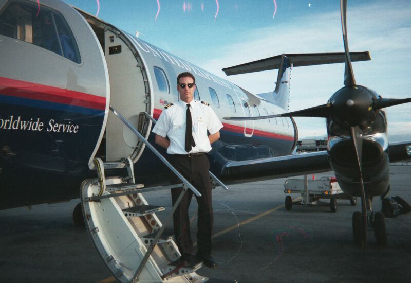 Matt as a SkyWest Airlines new hire...