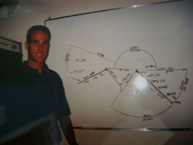 Matt diagrams a simulator flight lesson...