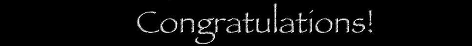 Congratulations