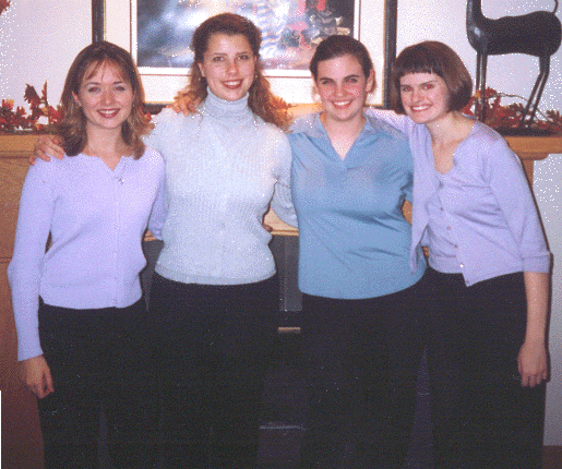 The quartet after playing at the Ronald McDonald House.