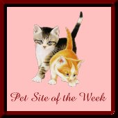 Pet Site of the Week Award