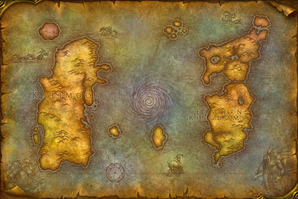 Carte du monde d'Azeroth &copy;Blizzard