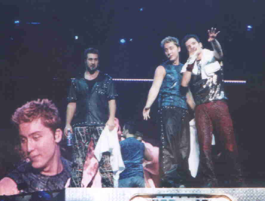 the boys getting closer to the screaming masses