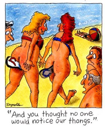 Woman With Irregular Thongs