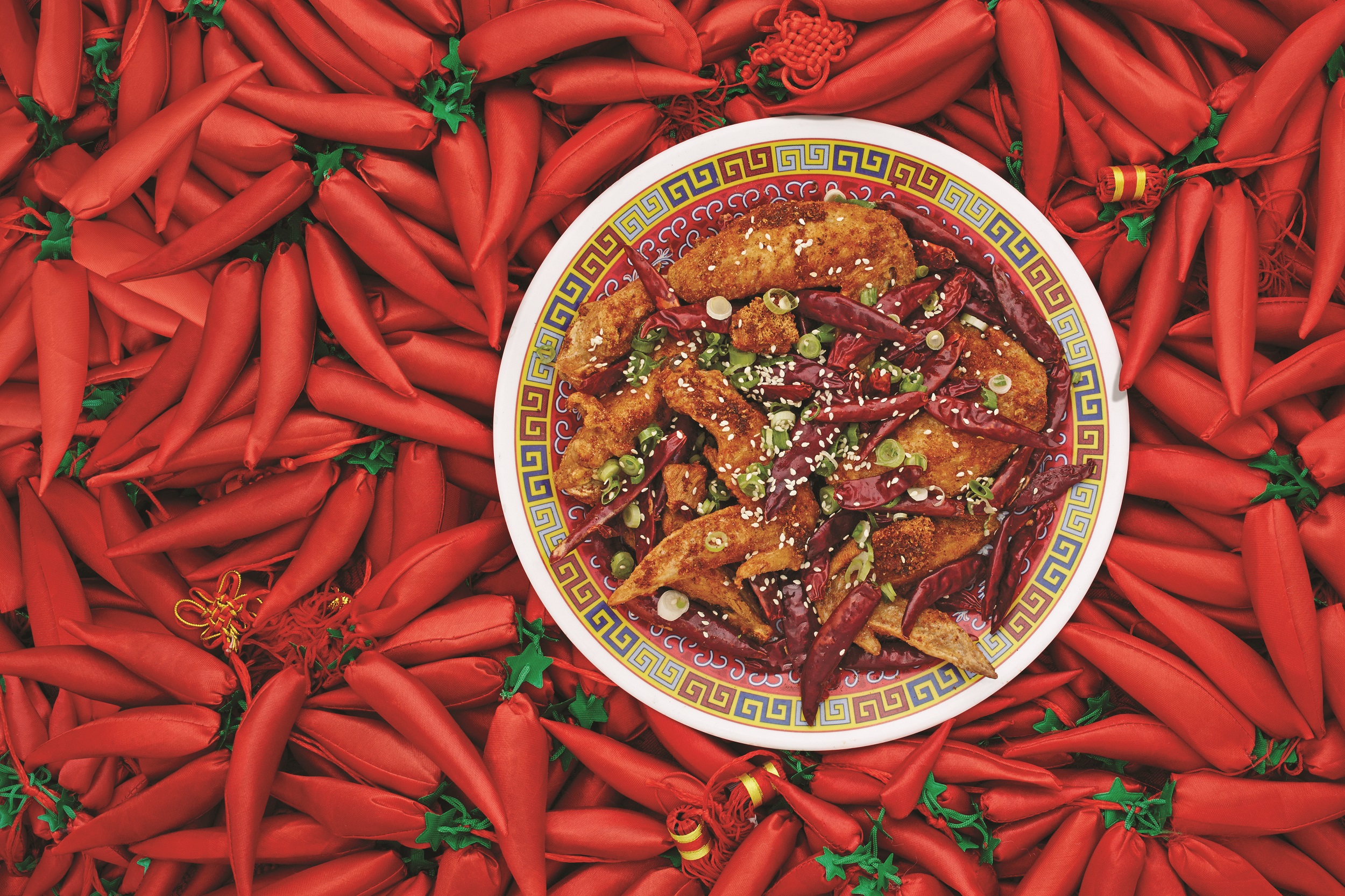 Spicy Chicken with Faux Chiles