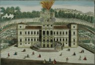 Vue de la Vigne de S. M. la Reine avec l'illumination � Turin