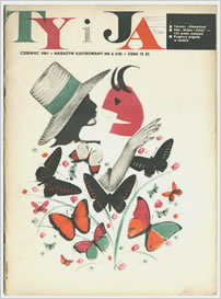 Ty i Ja Magazine Front Covers illustrated by R. Cieslewicz 