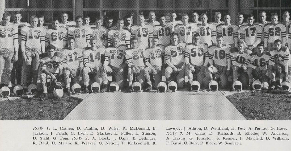1957 Varsity Football Team