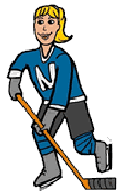 girl playing hockey